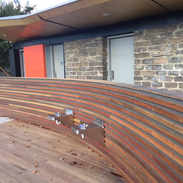 A8904 Bubblers Australia Low-Profile Wall-Mounted Drinking Fountain