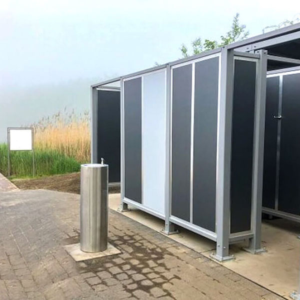 WGRF34 Outdoor Drinking Fountain Satin Finish Stainless