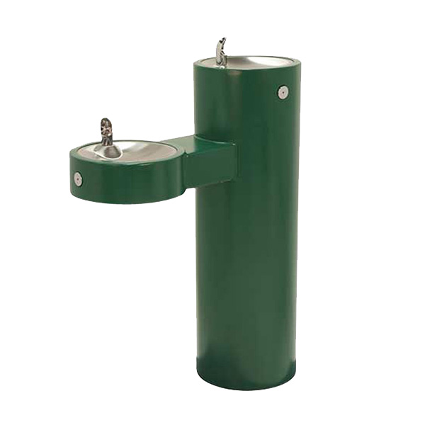 WGRM45 Outdoor Double Drinking Fountain Fairway Green